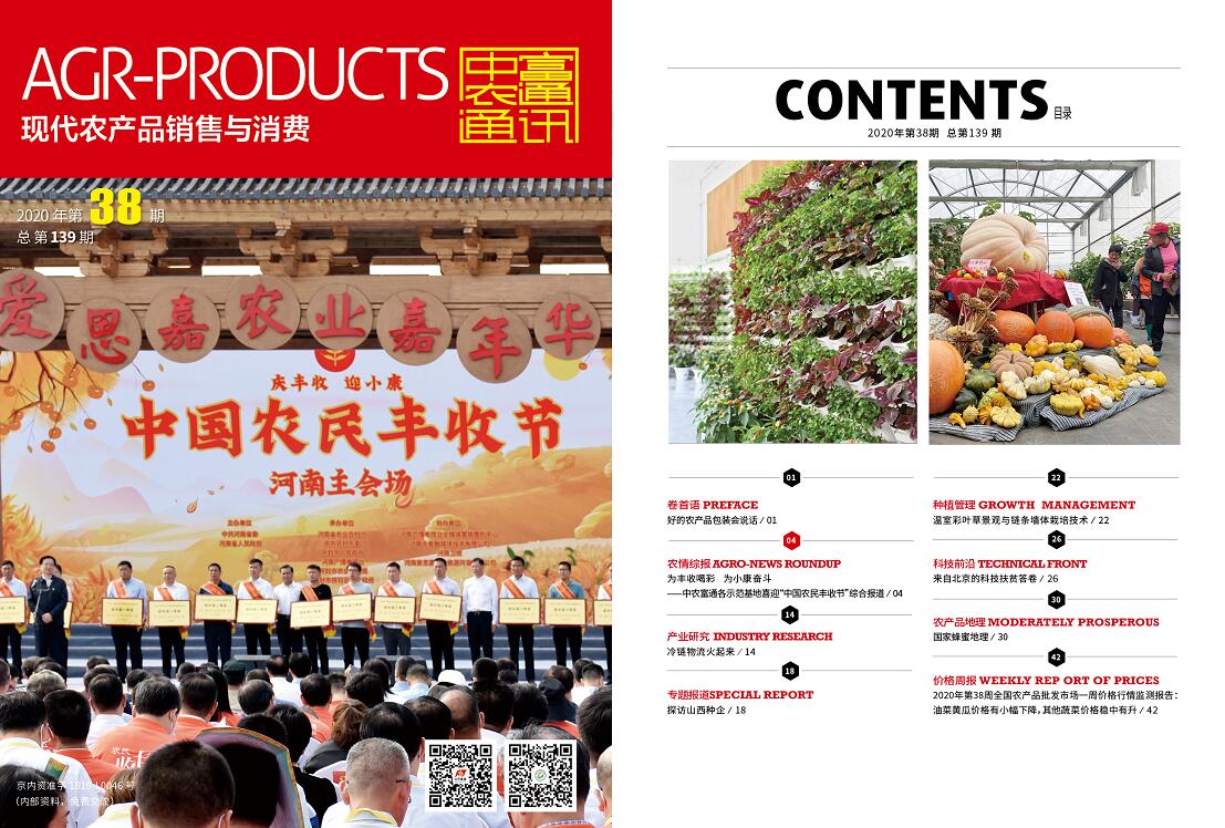 總第139期《現(xiàn)代農(nóng)產(chǎn)品銷售與消費(fèi)》2020年第38期(圖1) 總第139期《現(xiàn)代農(nóng)產(chǎn)品銷售與消費(fèi)》2020年第38期(圖1)
